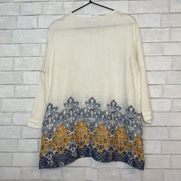 J. Jill Boho Cotton Lightweight Blouse M - Picture 3 of 5